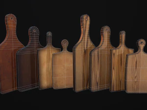 cutting board old and new 3D Model