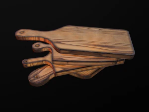 cutting board old and new 3D Model