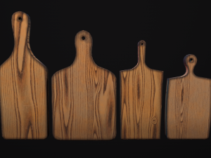 cutting board old and new 3D 模型