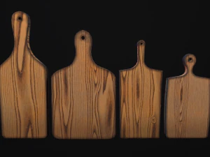 cutting board old and new 3D Model