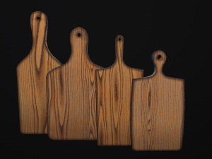 cutting board old and new 3D 模型