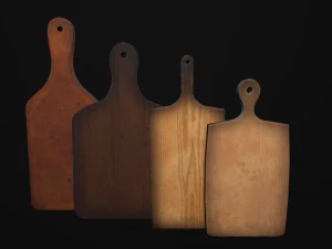 cutting board old and new 3D Model