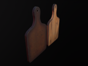 cutting board old and new 3D 模型