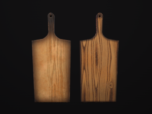 cutting board old and new 3D 模型