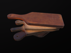 old dirty cutting board Modèle 3D