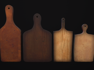 old dirty cutting board Modèle 3D