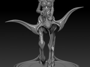 ying ying dragon blade low poly rigging 3D Model in Woman 3DExport