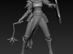 kadın ş&ouml;valye 3D Model