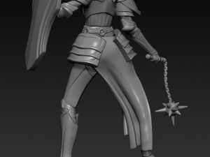 female knight 3D Model