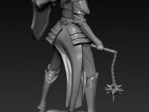 female knight 3D Model