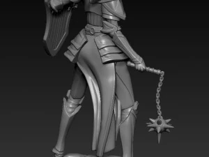 female knight 3D Model