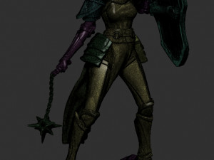 female knight 3D Model