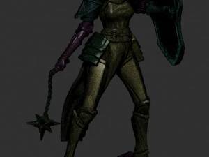 female knight 3D Model