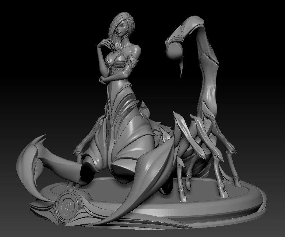 scorpion zodiac sign 3D Model .c4d .max .obj .3ds .fbx .stl .blend 