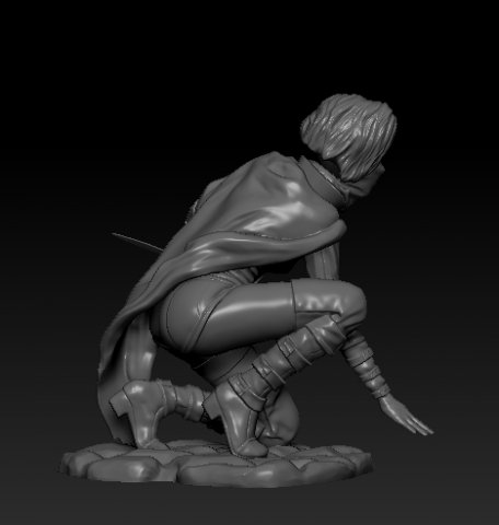 female rogue Modello 3D .c4d .max .obj .3ds .fbx .stl .blend 
