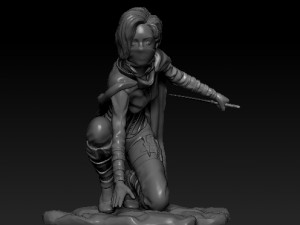 female rogue Modello 3D