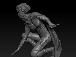 female rogue Modello 3D