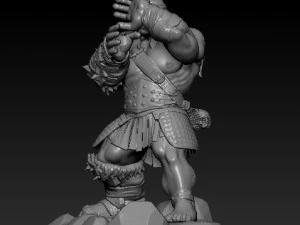 pen stand orc 3D Model
