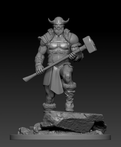 barbarian nord 3Dモデル .c4d .max .obj .3ds .fbx .stl .blend 