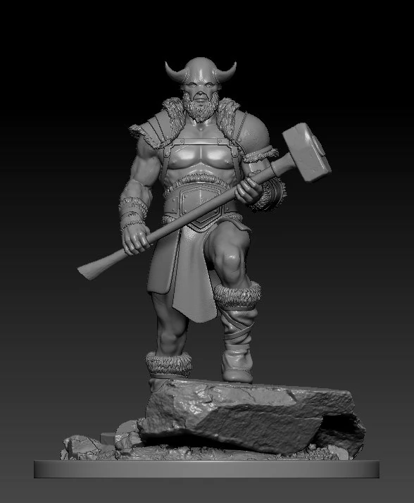barbarian nord 3D Model .c4d .max .obj .3ds .fbx .stl .blend 
