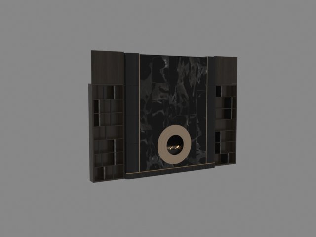 fireplace Model 3D .c4d .max .obj .3ds .fbx .stl .blend
