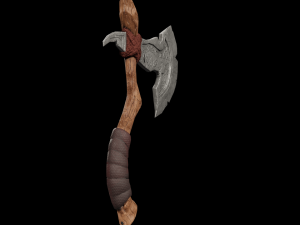 axe low-poly 3D Model