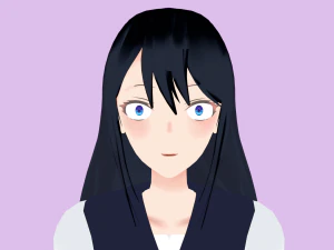 Charakter w stylu anime Model 3D