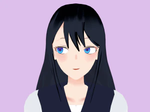 Charakter w stylu anime Model 3D