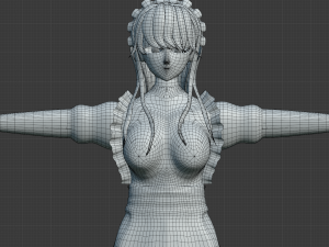 Komi-san anime girl Modèle 3D
