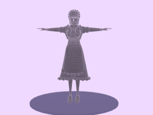 Komi-san anime girl Modèle 3D