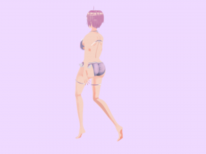 Anime girl character 3D Model