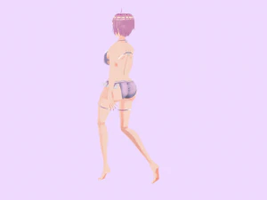 Anime girl character 3D Model