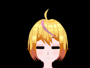 Anime Girl 3D Model