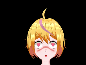 Anime Girl 3D Model