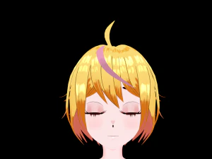 Anime Girl 3D Model