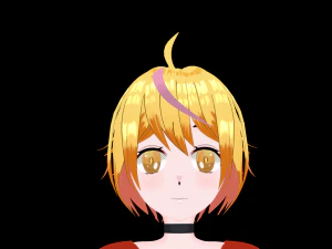 Anime Girl 3D Model