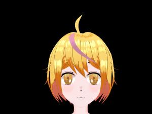 Anime Girl 3D Model