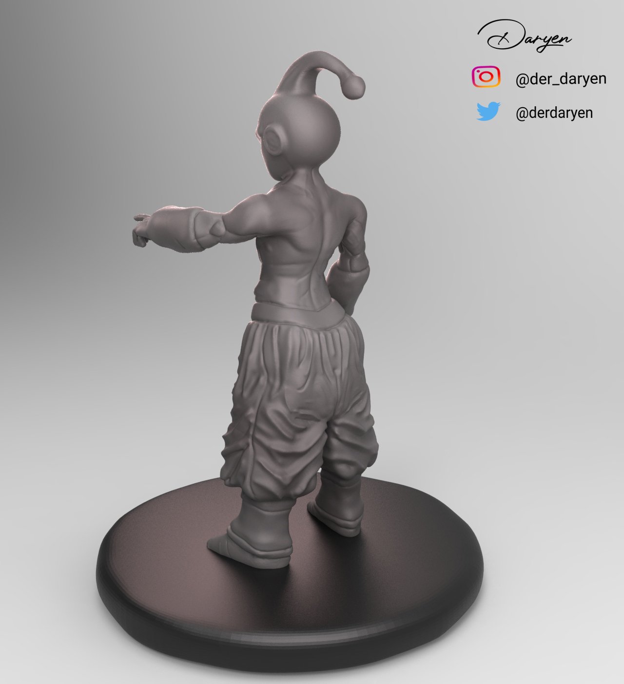majin buu kid 3D Print Model in Sculpture 3DExport