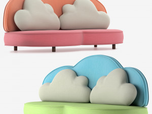 kid sofa 3D 模型