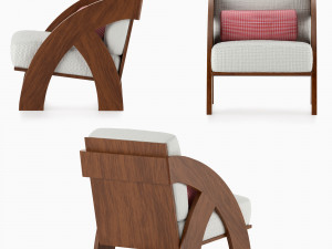 chair with cushion 3Dモデル