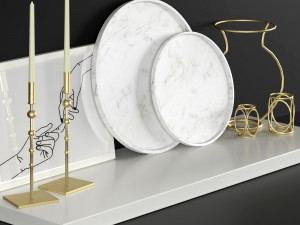 decorative set 3D 模型