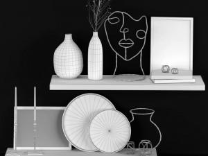 decorative set 3D 模型