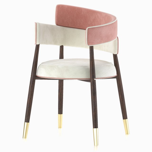 velvet chair 3D 模型 .c4d .max .obj .3ds .fbx .stl .blend 