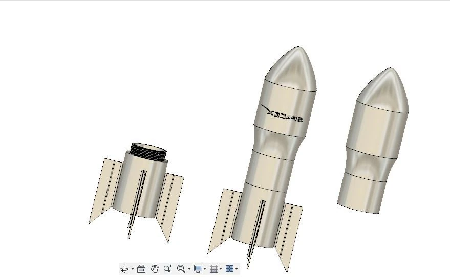 flaconspacex printable rocket design 3D Print Model .c4d .max .obj .3ds .fbx .stl .blend 