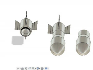 flaconspacex printable rocket design 3D Print Model