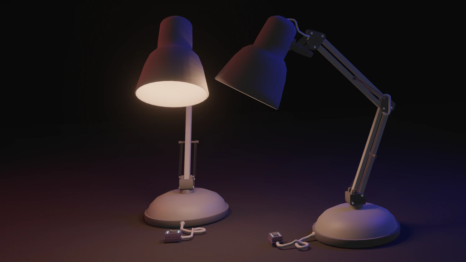 table lamp 3D Model .c4d .max .obj .3ds .fbx .stl .blend 