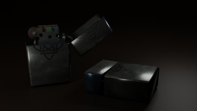zippo lighter 3D मॉडल .c4d .max .obj .3ds .fbx .stl .blend 