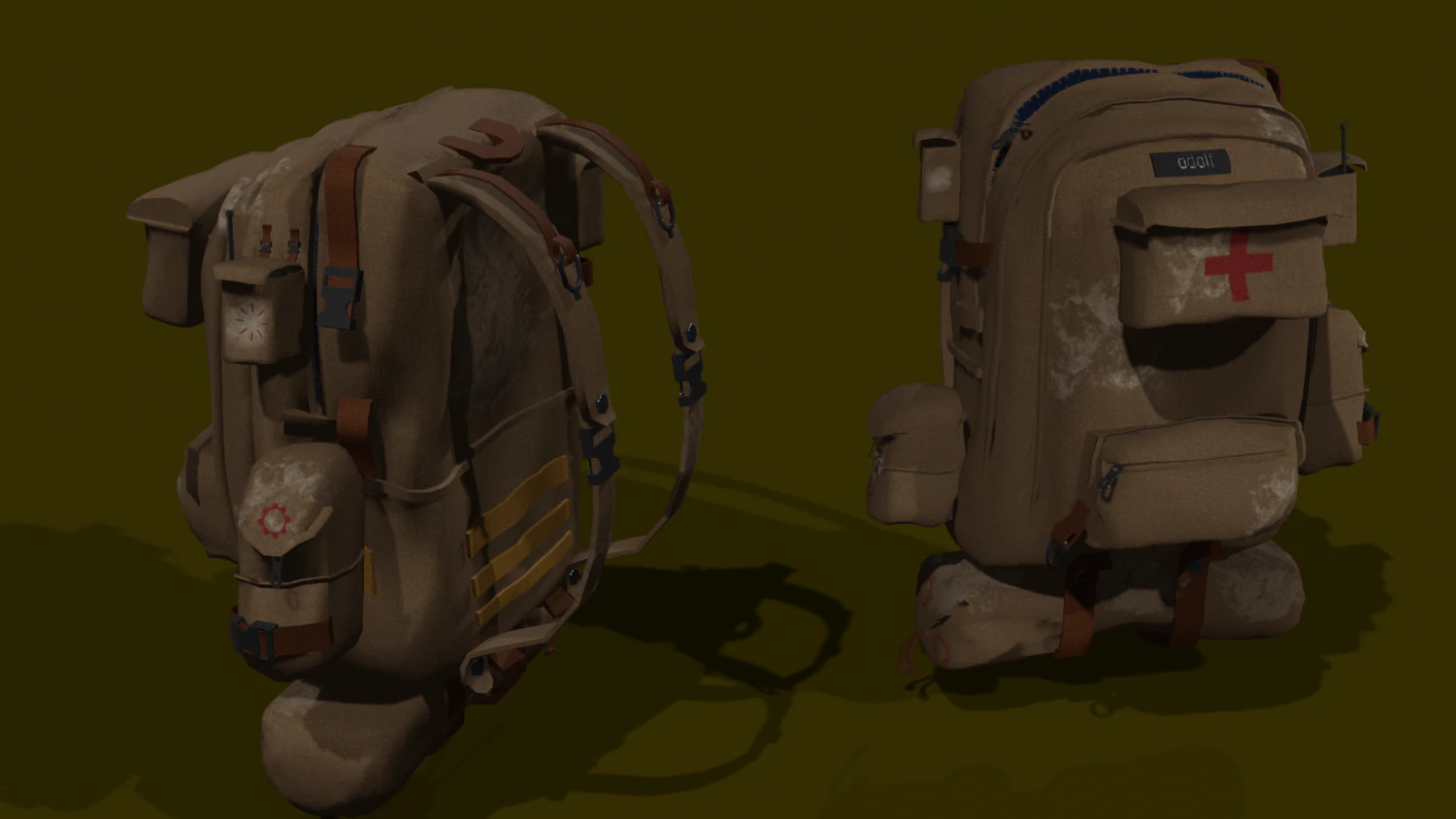 backpack 3D Model .c4d .max .obj .3ds .fbx .stl .blend