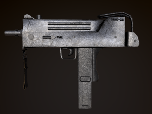 submachine mac-10 Modelo 3D