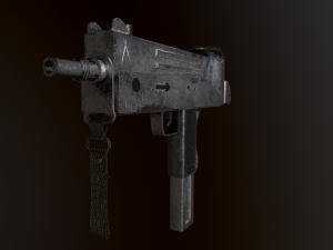 submachine mac-10 Modelo 3D